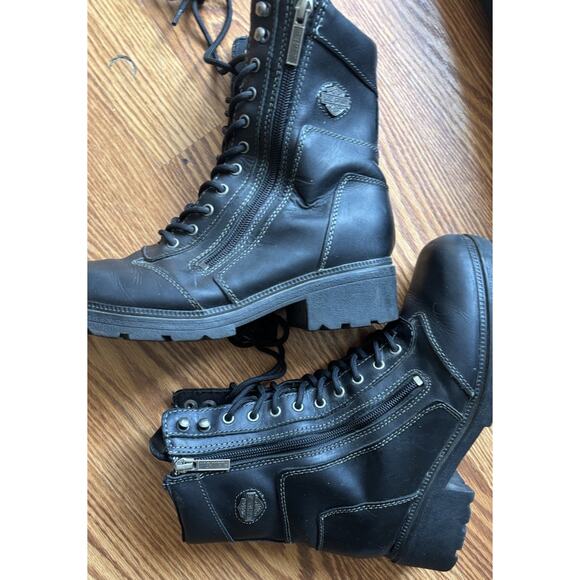 Women’s Harley Davidsons Tessa Motorcycle Boots Size 9 - Picture 1 of 6
